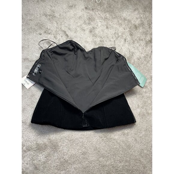 Johnny Wujek For JCPenney Black Strapless Velvet Corset Top Size 5 Holiday Party - Picture 4 of 9